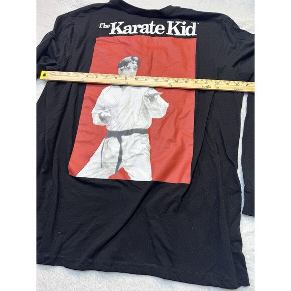 The Karate Kid Movie T-Shirt Long Sleeve Daniel LaRusso Mr Miyagi Size XL double - Picture 3 of 9